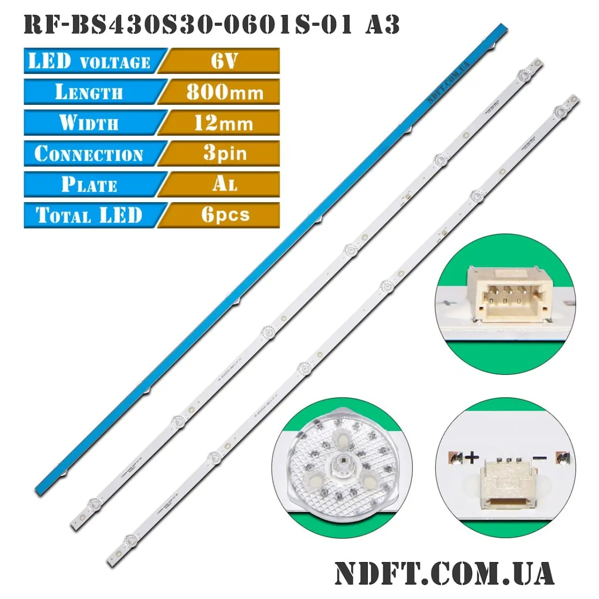 RF-BS430S30-0601S-01 A3 6LED (Bravis LED-43D5000 Smart+T2, Hyundai H-LED43ET3000, Maxwell MAX-E43CH-S) 01