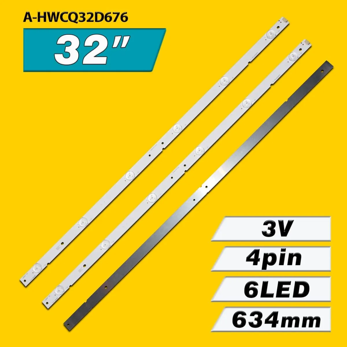 A-HWCQ32D676 RUNTKB436WJZZ 634mm 6LED 3V (Sharp PP/MP V3.0 Pitch 112mm 32inch 6Series PN