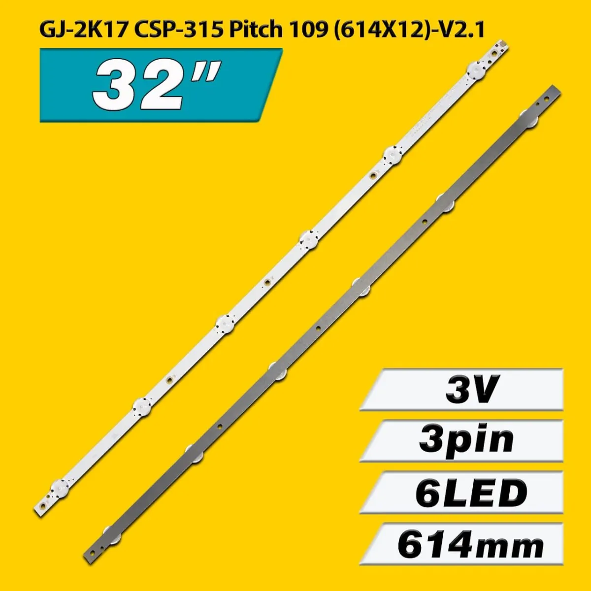 GJ-2K17 CSP-315 Pitch 109 (614X12)-V2.1 01T38-D (GJ-2K17-320-CSP-3535-D206-V1, ShineOn M08-TP32030-0601N-4088D/4088C) 03