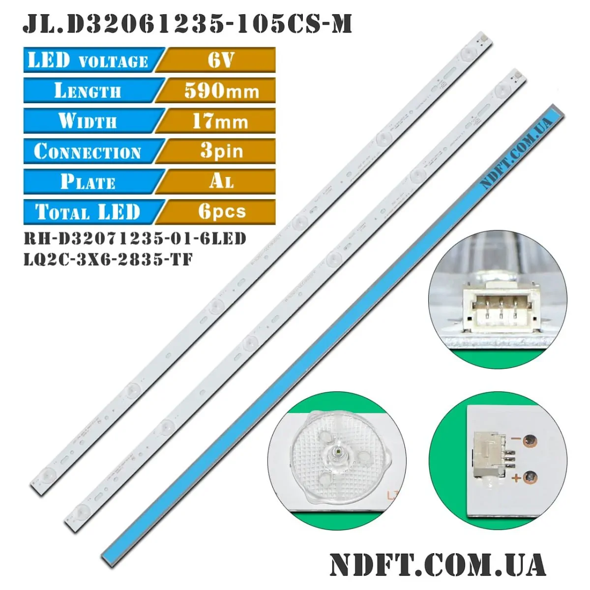 LQ2C-3X6-2835-TF JL.D32061235-105CS-M RH-D32071235-01-6LED 01