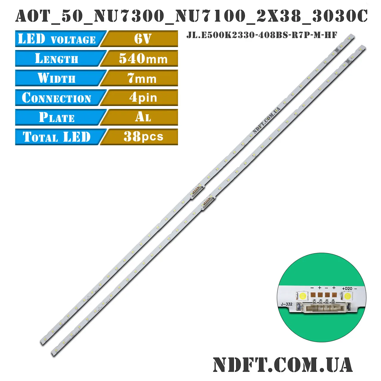 LED подсветка JL.E500K2330-408BS-R7P-M-HF 01