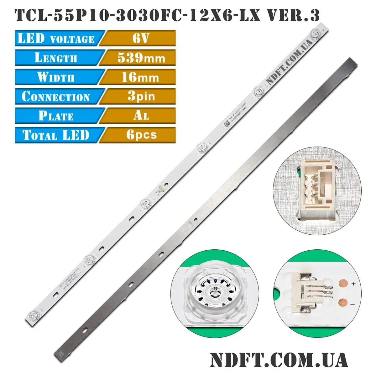 TCL-55P10-3030FC-12X6-LX Ver.3 6LED (YHF-4C-LB5506-YH09J, YHF-4C-LB5506-YH10J, LVU550NDEL, LVU550NDJL) 01