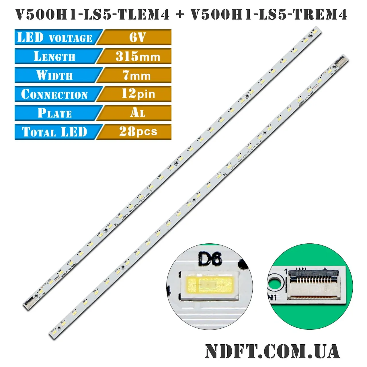 LED подсветка V500H1-LS5-TLEM4 V500H1-LS5-TREM4 01