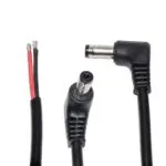 Кабель живлення зі штекером DC-jack 5.5x2.1mm male 18AWG 2PIN (12cm під пайку) – Фото №3