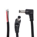 Кабель питания со штекером DC-jack 5.5x2.1mm male 18AWG 2PIN (45cm под пайку) – Фото №3