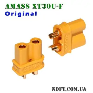 Amass XT30U-F 15/30A Оригинал – Разъём-розетка (гнездо мама/female) – Фото №1