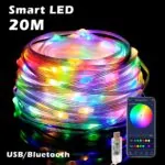 Умная смарт LED гирлянда роса 20м (USB, Bluetooth, микрофон) – Фото №1